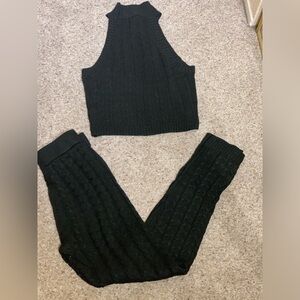 Cable knit Coord halter top sweater set Coord from Fashion Nova NWOT Size small